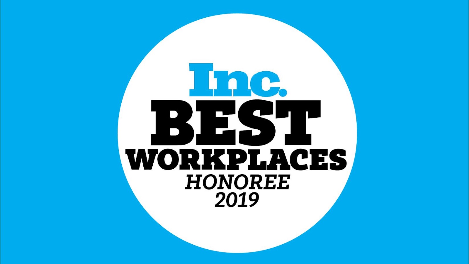 Inc. Best Places to Work Badge.