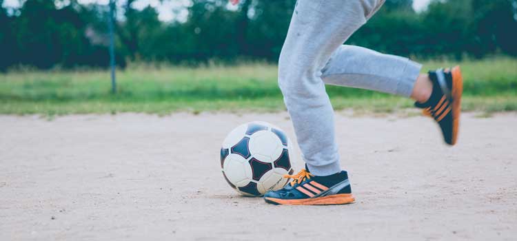 virtual summer camp sports with soccer ball