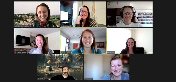 Screenshot of virtual meeting. 