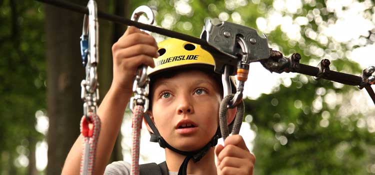 ropes course for kids with ADHD