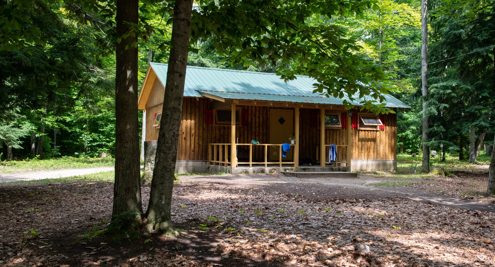 The grounds and a cabin at camp walden in michigan